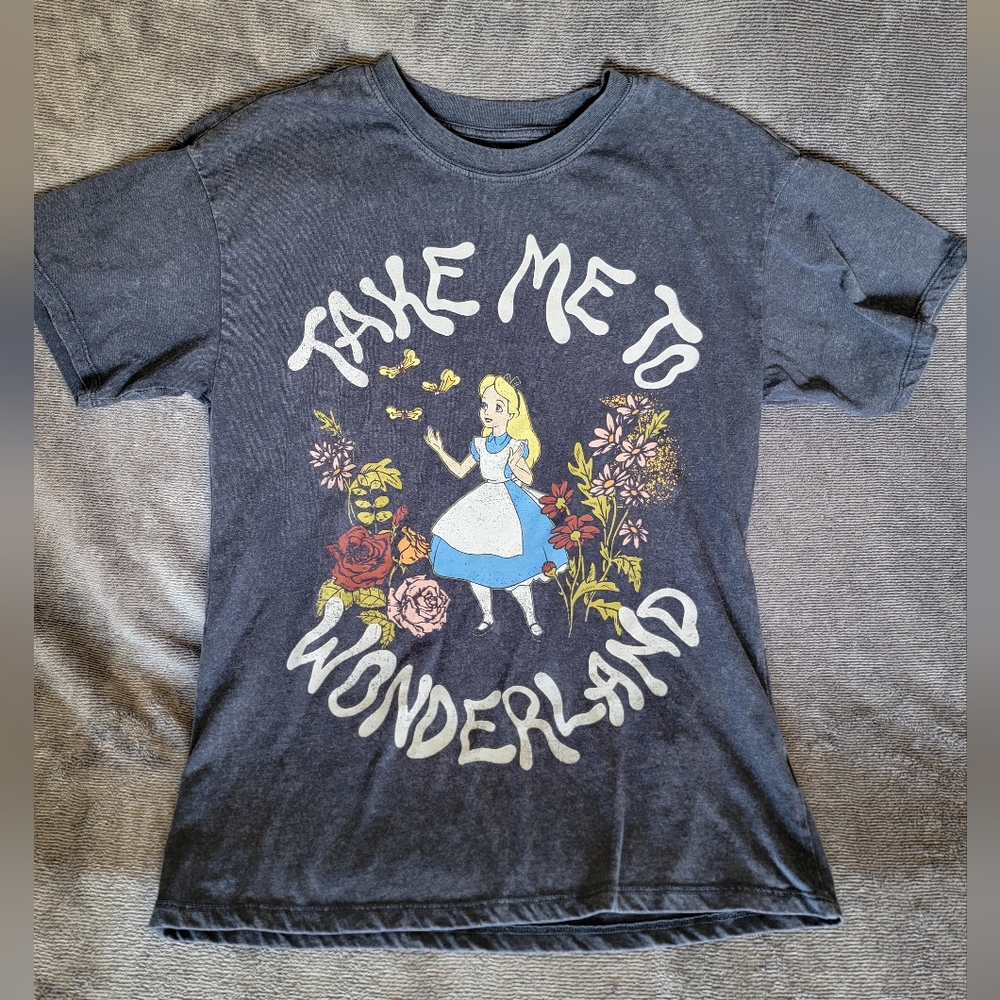 Disney Wonderland Adventure Unisex Kids Tee - Black